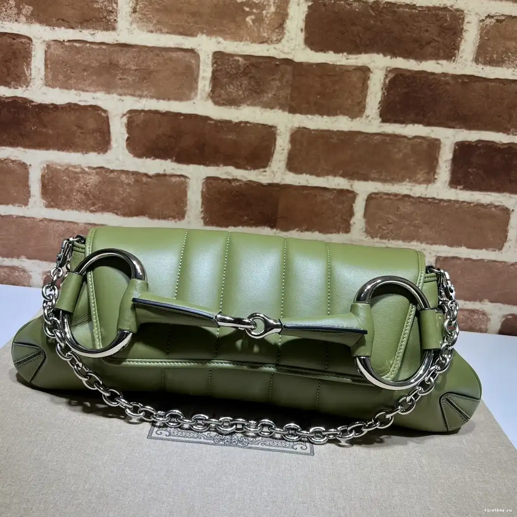 First bag ru HORSEBIT GUCCI BAG SHOULDER BIG CHAIN 0619